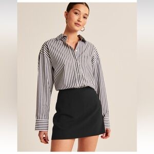 Abercrombie Menswear Mini Skort in Black